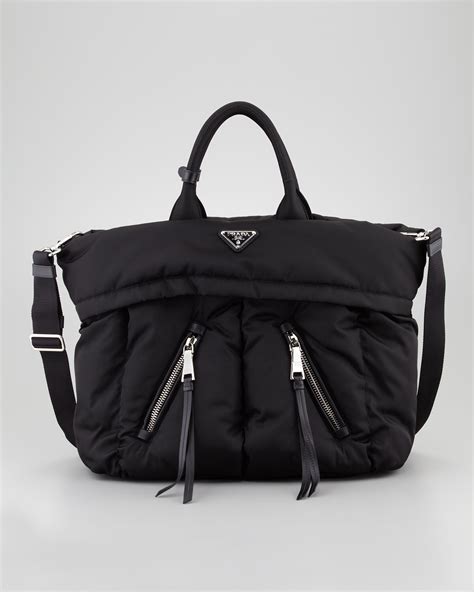 prada tessuto nylon bomber tote|Prada Tessuto Bomber .